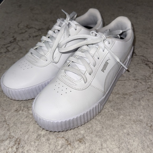Puma Women's Carina 370325-02 White Casual Tennis Shoes Sneakers Size 10 - Picture 4 of 12